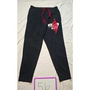 Nike Air Jordan Jumpman Wings Classic Black Fleece Size XL Men's Pants - 56